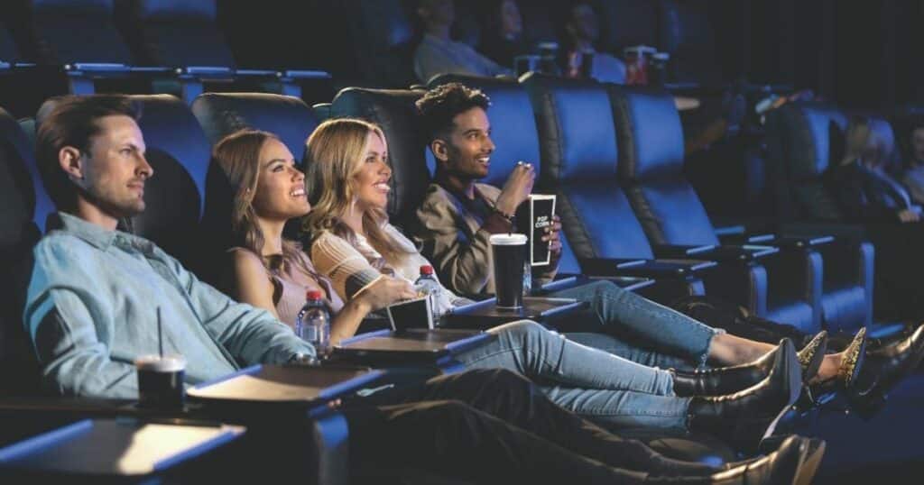 group of people in a cinema